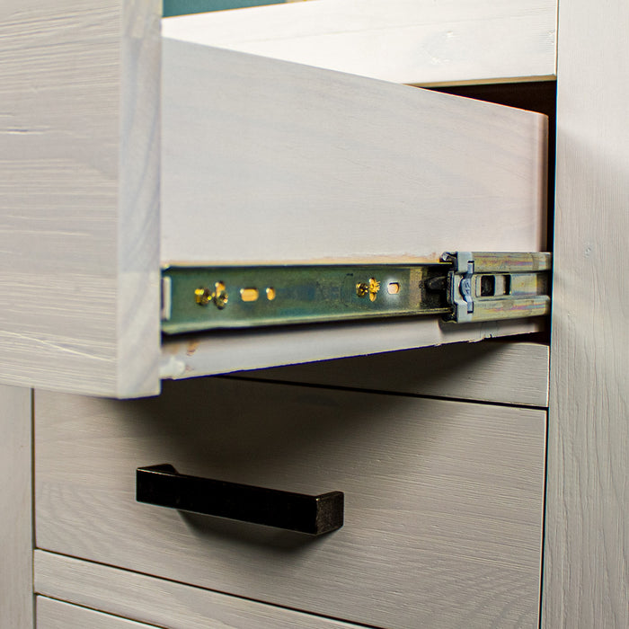 Vancouver White Bedside Cabinet