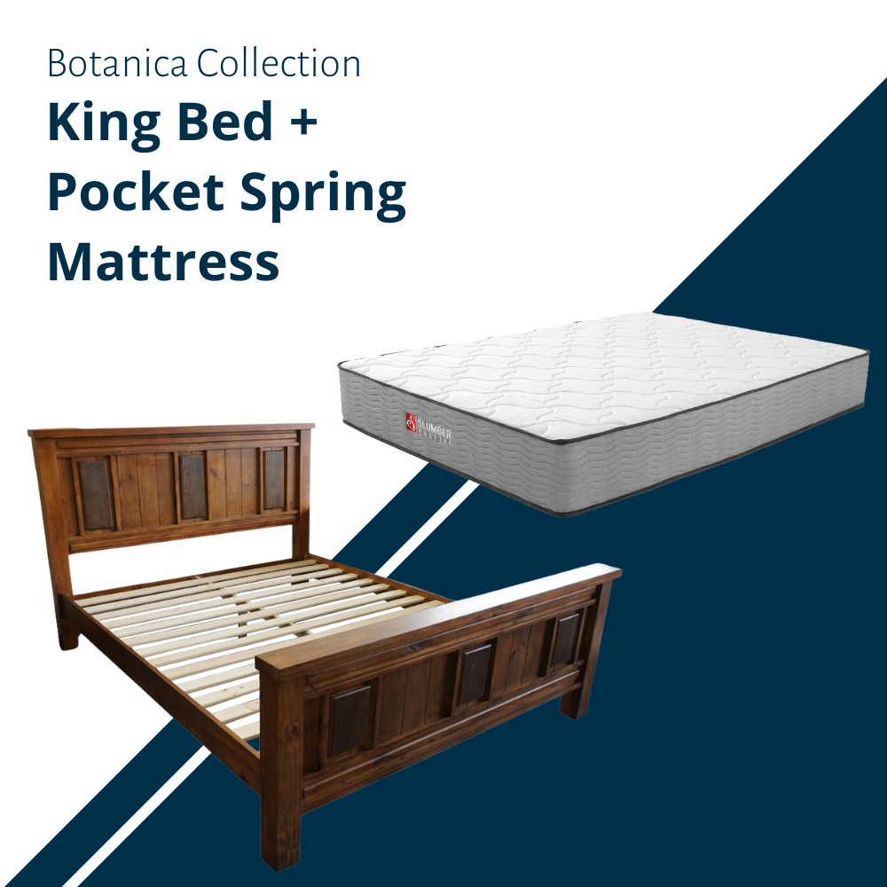 Botanica King Bed + Pocket Spring Mattress