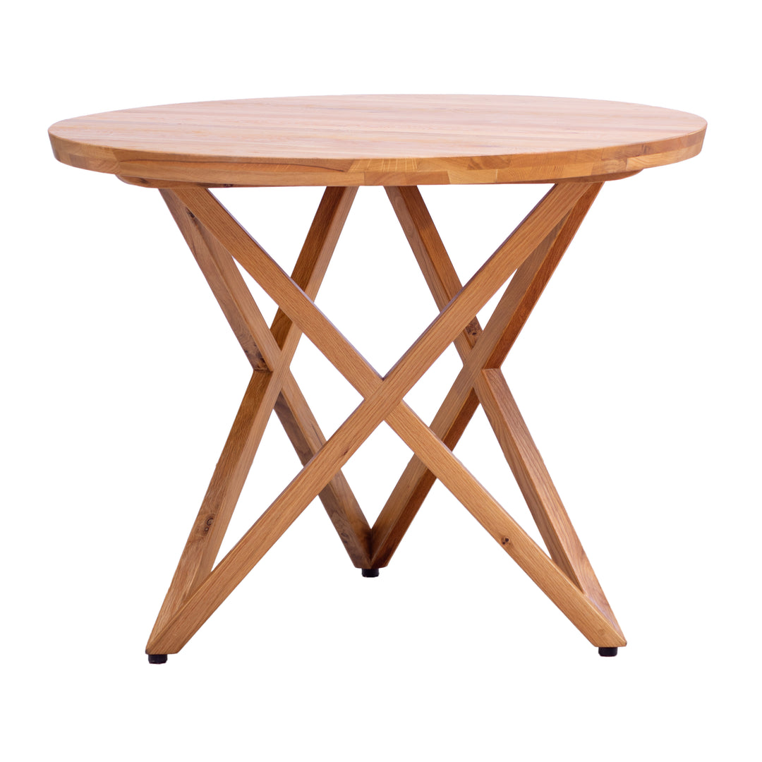 Pythagoras Compact Round Oak Dining Table