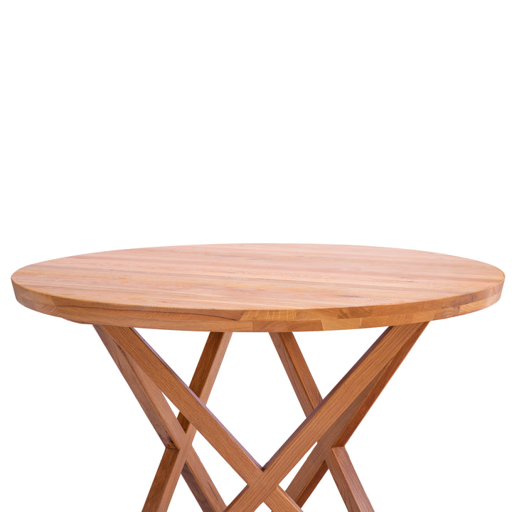 Pythagoras Compact Round Oak Dining Table