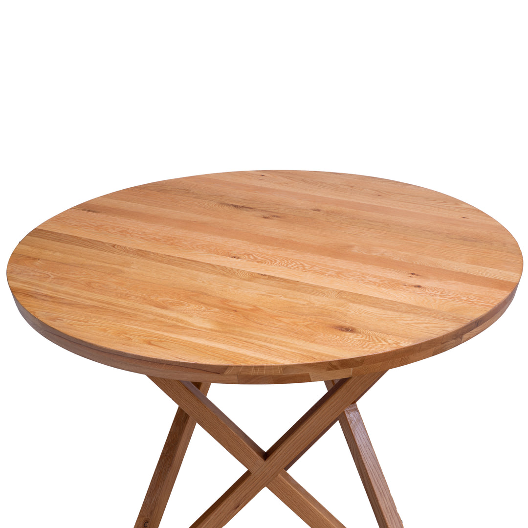 Pythagoras Compact Round Oak Dining Table