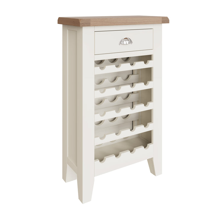 Titus Oak Top Wine Cabinet