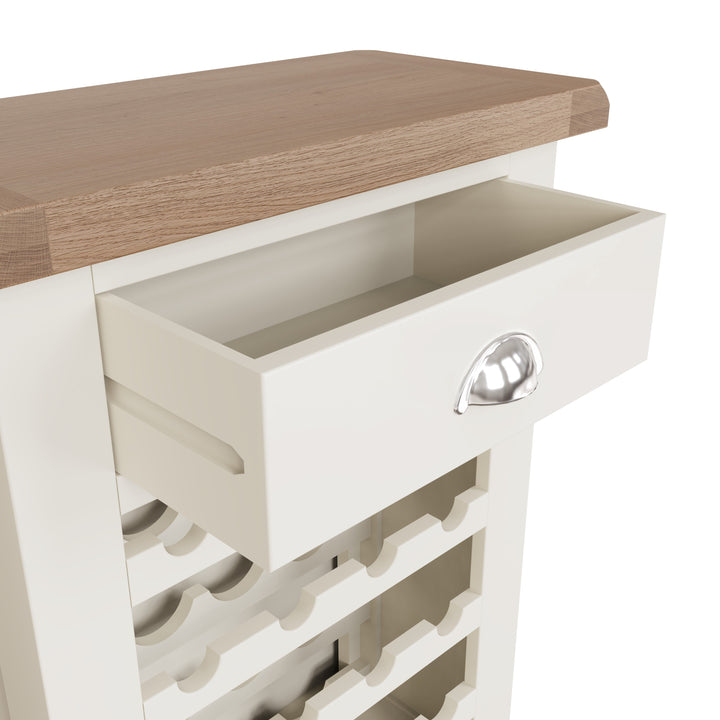 Titus Oak Top Wine Cabinet