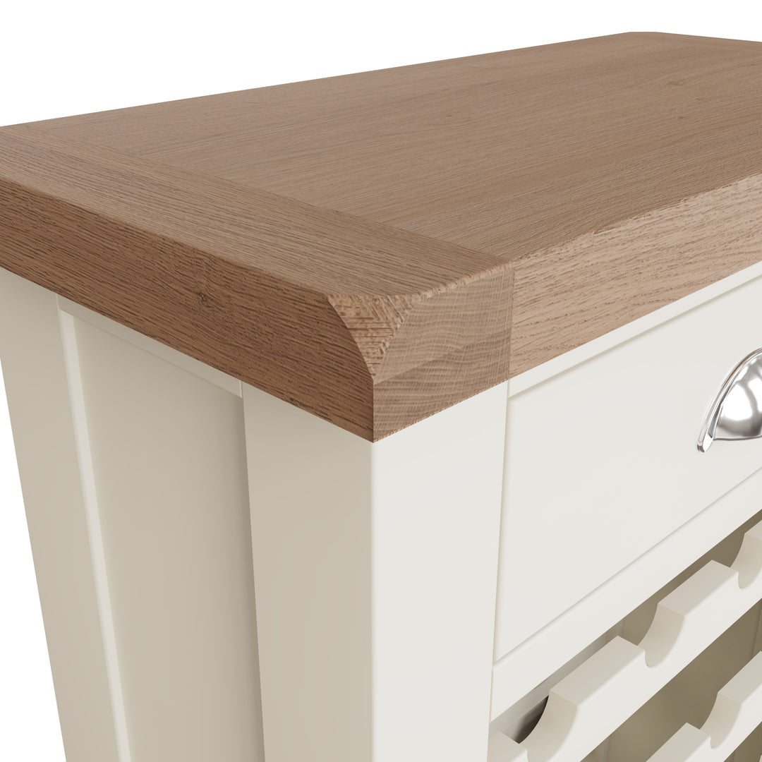 Titus Oak Top Wine Cabinet