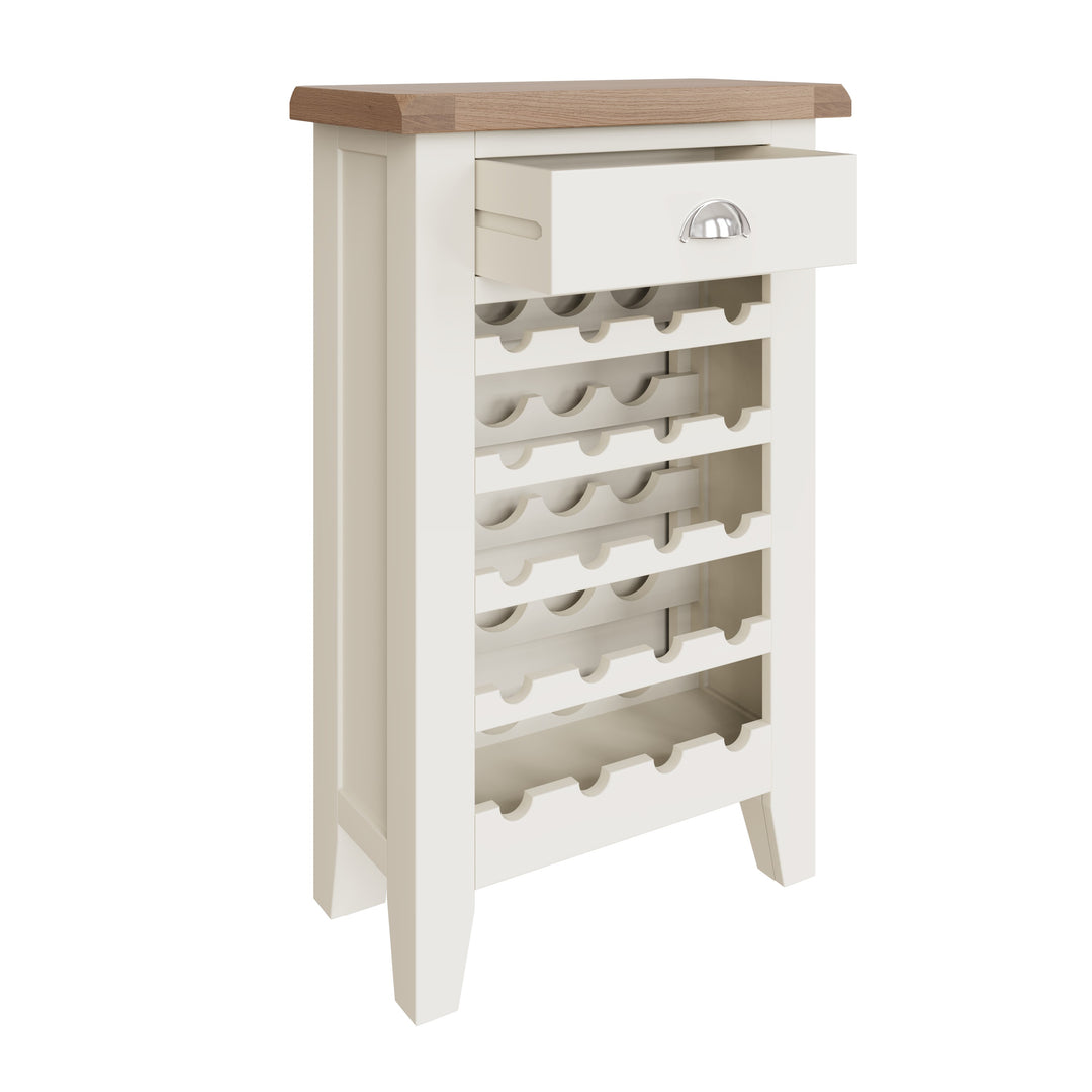Titus Oak Top Wine Cabinet