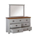 Alton 7 Drawer Pine Dresser & Mirror - Mainland Furniture NZ