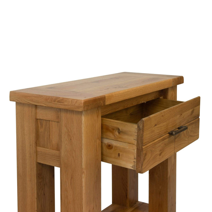 CD-SCT013 Camden 1 Drawer White Oak Hall Table Default