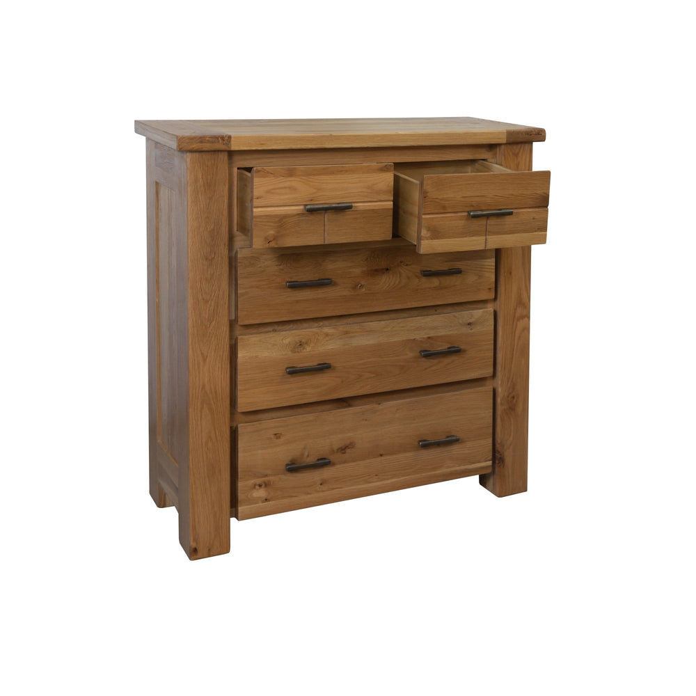 CD-5DTB016 Camden 5 Drawer White Oak Tallboy Default