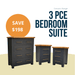 CAS-TB2BST-B Cascais 3 Piece Bedroom Suite with Tallboy Default