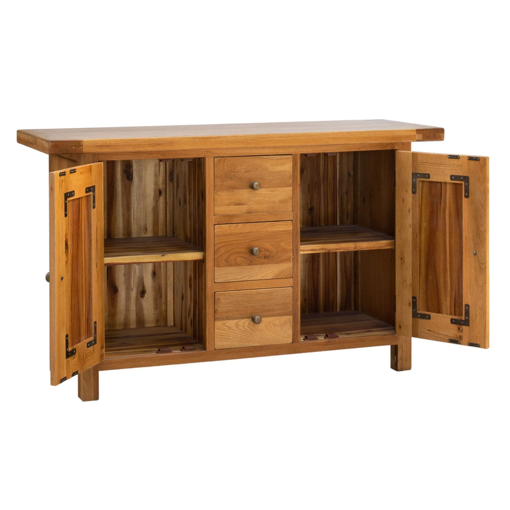 FH-MSB005 Farmhouse 3 Drawer Rustic Oak Buffet Default