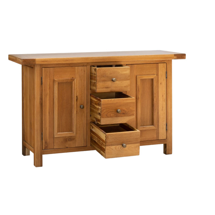 FH-MSB005 Farmhouse 3 Drawer Rustic Oak Buffet Default