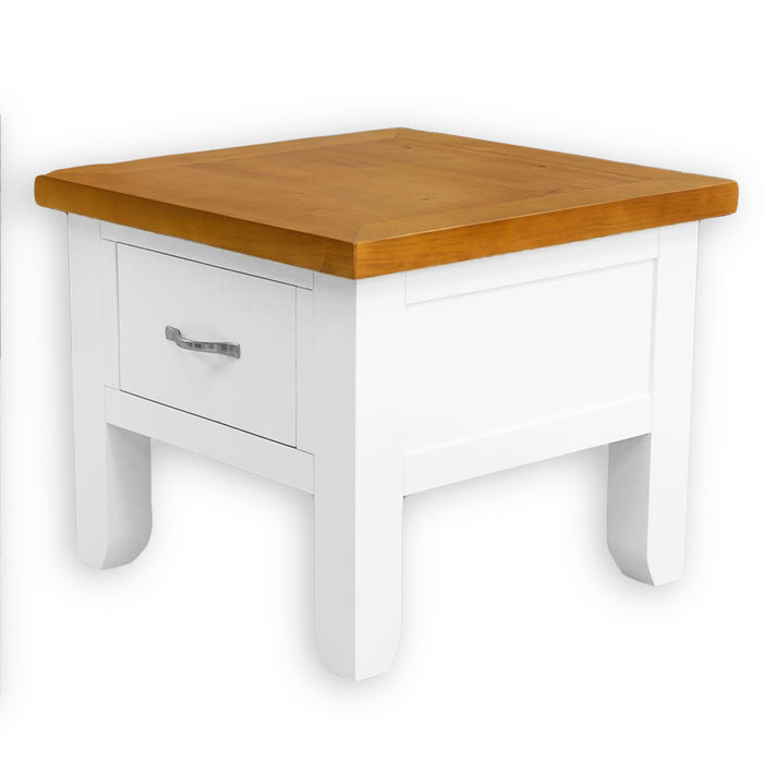 Felixstowe 1 drawer Pine Lamp Table
