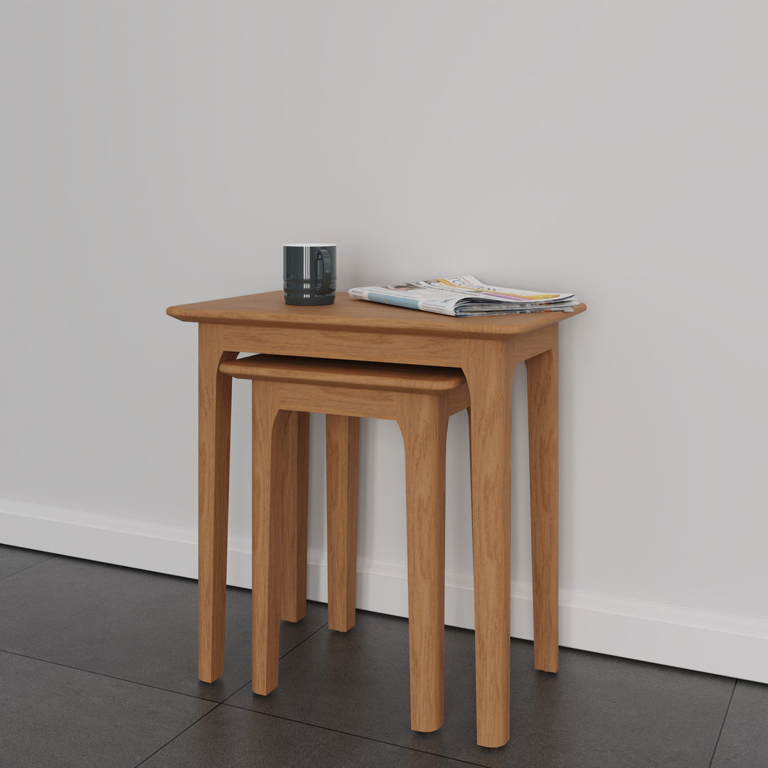 Victoria Oak Nest of Tables