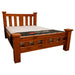 Jamaica Queen Bed + Euro Top Mattress Combo