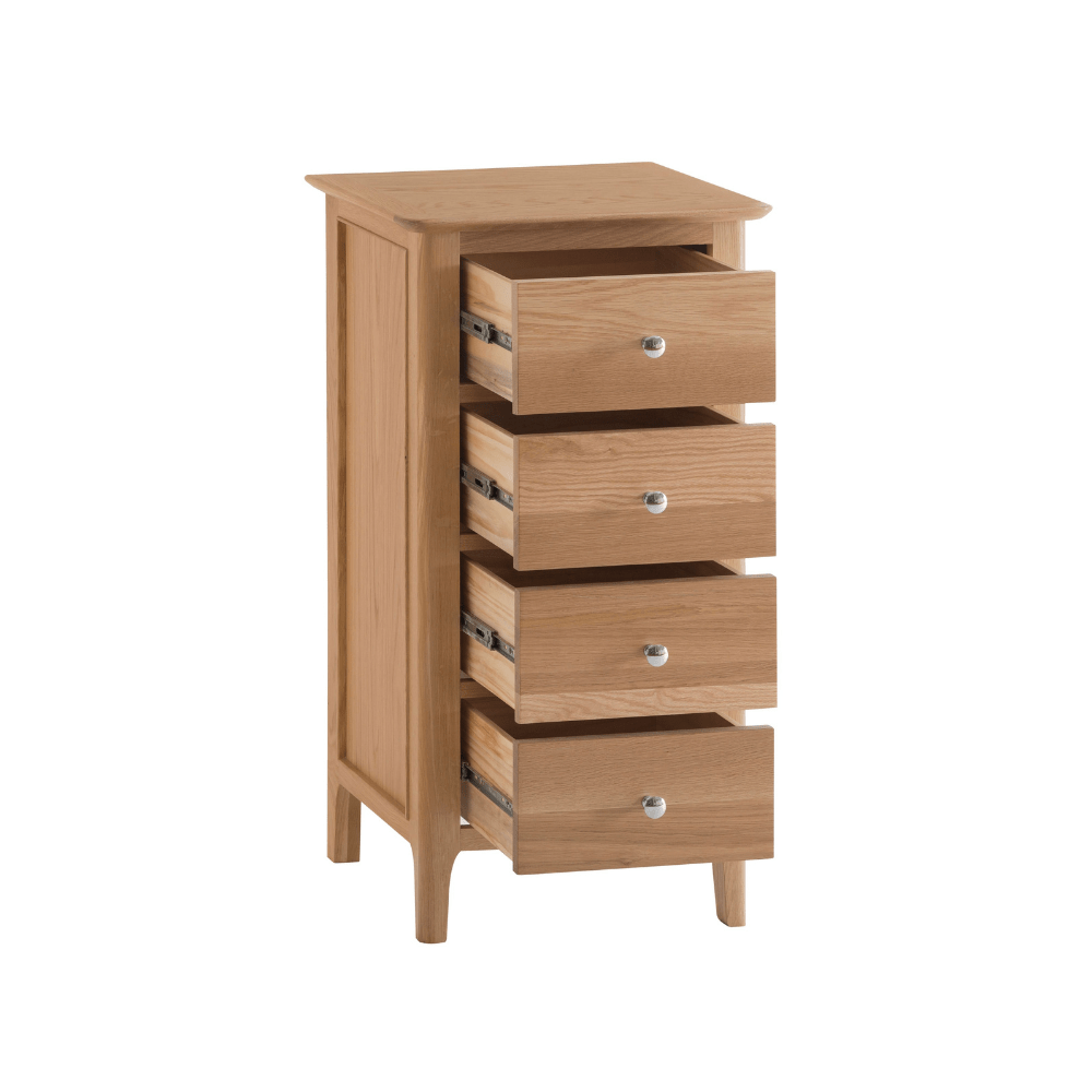 Northampton Oak 4 Drawer Lingerie Chest