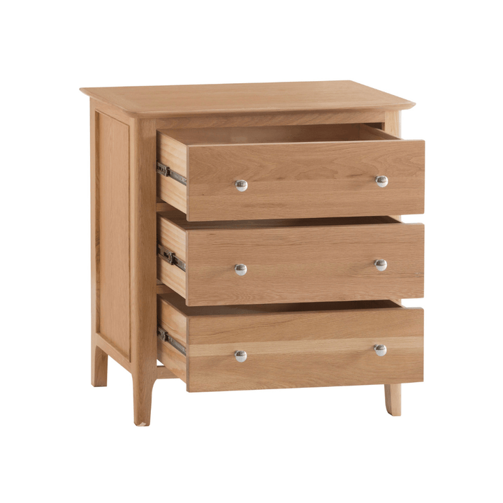 Northampton Oak 3 Drawer Tallboy