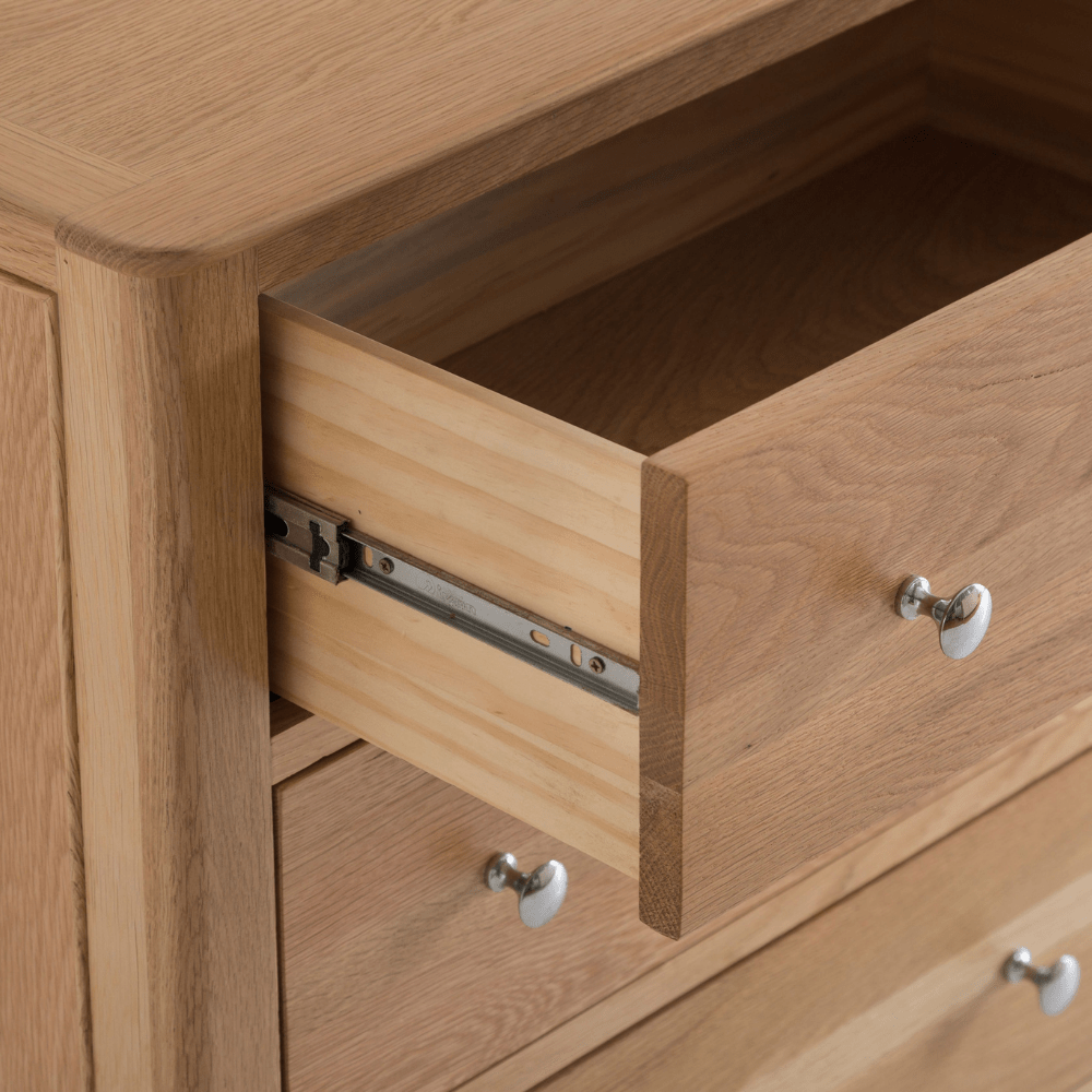 Northampton Oak 3 Drawer Tallboy