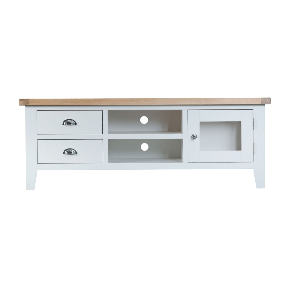 TT-LTV-W Titus Oak Top TV Unit / Entertainment Unit Default