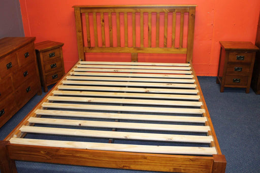 Trent Queen Size NZ Pine Slat Bed Frame