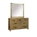 VAN-DRFM Vancouver 7 Drawer NZ Pine Dresser & Mirror Default