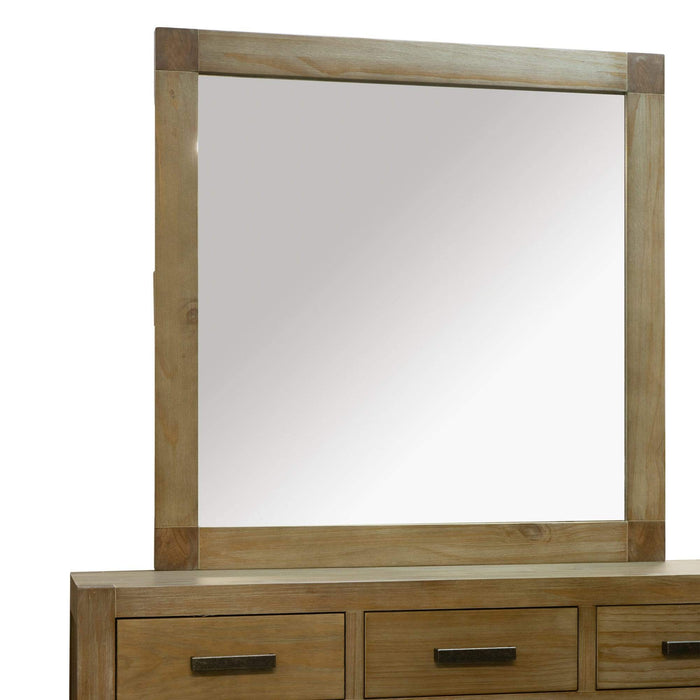 VAN-DRFM Vancouver 7 Drawer NZ Pine Dresser & Mirror Default