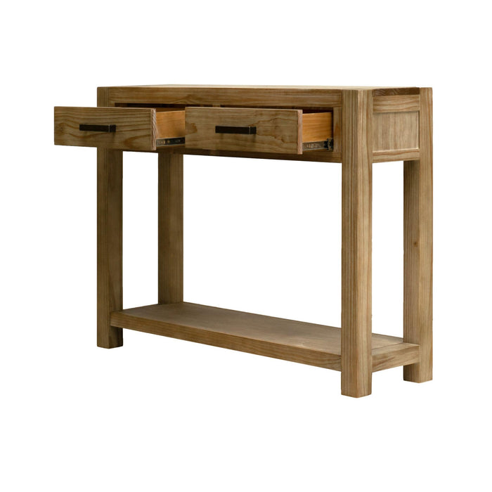 VAN-HT02 Vancouver 2 Drawer NZ Pine Hall Table Default