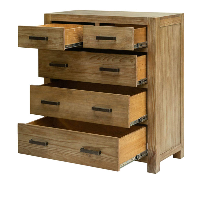 VAN-TB5 Vancouver 5 Drawer NZ Pine Tallboy Default