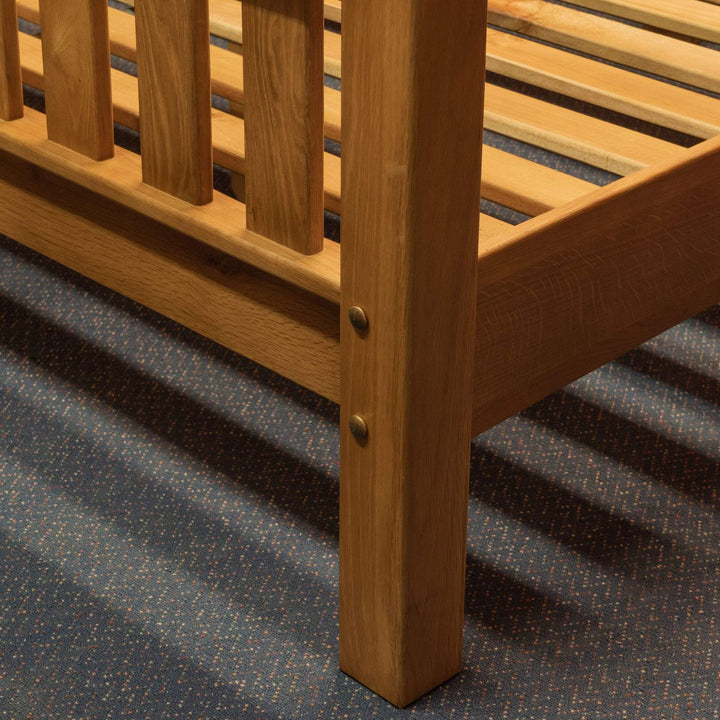 VS-KB017 Versailles Oak King Size Slat Bed Default