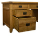 VA019 Vienna 7 Drawer Oak Executive Desk Default