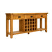 VA001 Vienna Oak Hall Table w/ Wine Rack Default