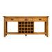 VA001 Vienna Oak Hall Table w/ Wine Rack Default