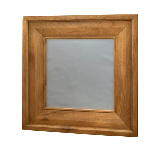 Vienna 900 mm Square Oak Framed Mirror