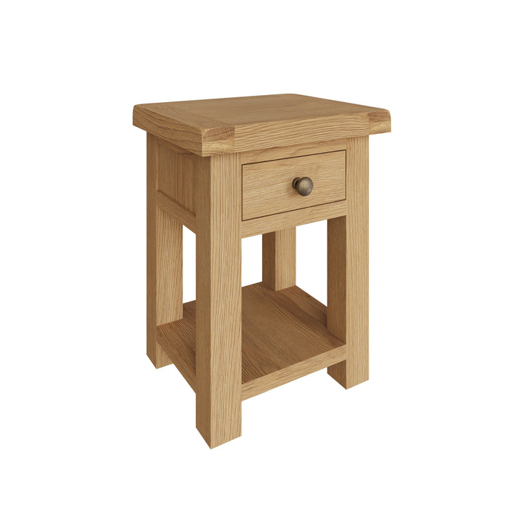 Queensland Oak Bedside/Lamp Table
