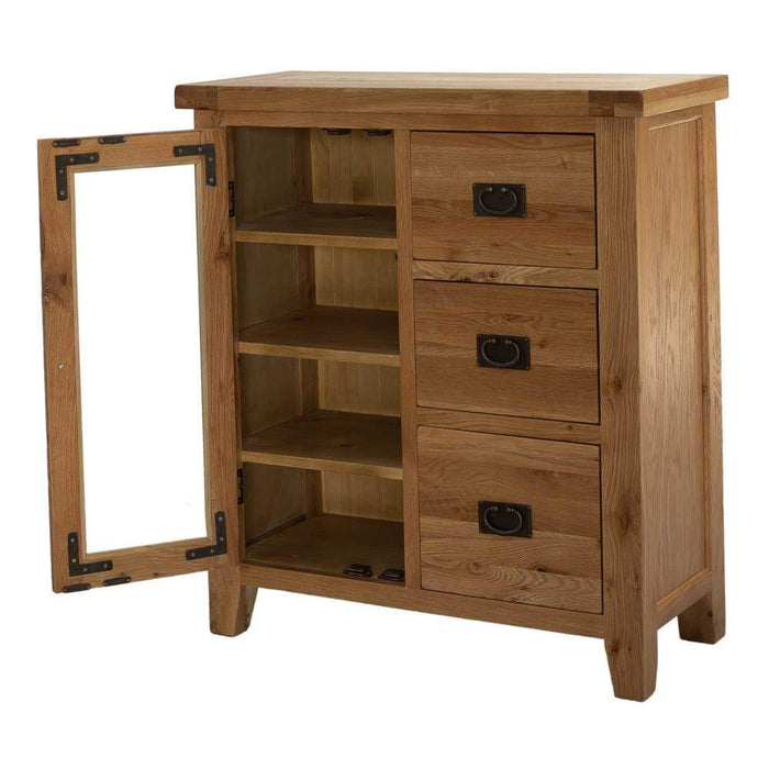 Y-CB1D3D062 Yes Compact 1 Door 3 Drawer Oak Buffet Default